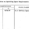 Committee on Operating Space Requirements