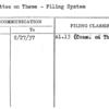 Committee on Theme - Filing System