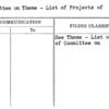 Committee on Theme - List of Projects of