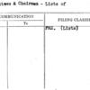 Committees & Chairmen - Lists of