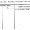 Communications Building Administrative Staff Occupancy