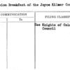 Communion Breakfast of the Joyce Kilmer Council