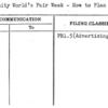 Community World's Fair Week - How to Plan For-