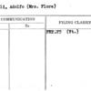 Comolli, Adolfo (Mrs. Flora)