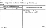 Complaints on Labor Policies by Exhibitors