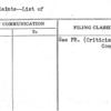 Complaints--List of