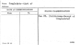 Complaints--List of