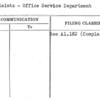 Complaints - Office Service Department