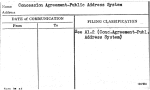 Concession Agreement-Public Address System