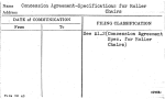 Concession Agreement-Specifications for Roller Chairs
