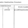 Concession Construction Procedure