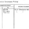 Concession Investment Policy