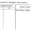 Concessionaires' Equipment Requirements