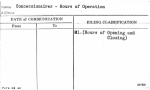 Concessionaires - Hours of Operation