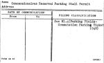 Concessionaires Reserved Parking Stall Permit