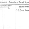 Concessionaires - Schedule of Rental Rates