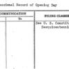 Congressional Record of Opening Day
