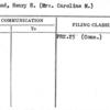 Conland, Henry H. (Mrs. Caroline M.)