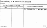 Connor, B.M. (Production Manager)