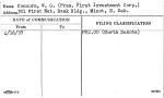 Connors, W.G. (Pres. First Investment Corp.)