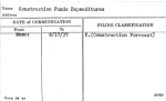 Construction Funds Expenditures