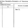 Construction Schedule-Schedule of Construction Periods