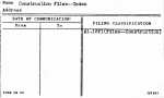 Construction Files--Index