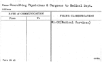 Consulting Physicians & Suregeons to Medical Dept.