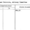 Consumer Interests, Advisory Committee