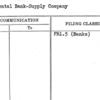 Continental Bank-Supply Company