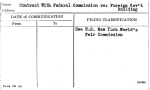 Contract With Federal Commission re: Foreign Gov't Building