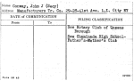Conway, John J (Secy)