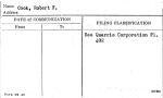 Cook, Robert F.