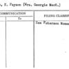 Cooke, E. Payson (Mrs. Georgie MacR.)