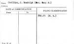 Coolidge, J. Randolph (Mrs. Mary H.)