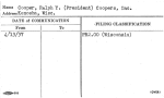 Cooper, Ralph Y. (President) Coopers, Inc.