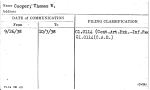 Cooper, Thomas W.