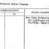 Corn Products Sales Company
