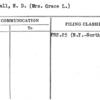 Cornwall, H.D. (Mrs. Grace L.)