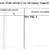 Coronation Scot-Letters to Advisory Committee Members