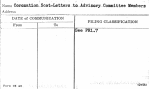 Coronation Scot-Letters to Advisory Committee Members