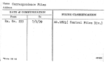 Correspondence Files