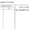 Correspondence Procedure