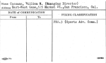 Cossman, William M. (Managing Director)