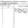 Cost of Mimeographing Calendar & Minutes of Exec. Comm. & Board of Directors