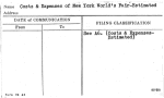 Costs & Expenses of New York World's Fair-Estimated