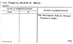 Coughlin, Mildred M. (Miss)