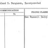 Courtland D. Ferguson, Incorporated
