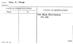 Cox, J. Frank
