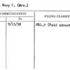 Cramer, Mary C. (Mrs.)